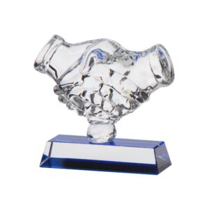 Fairplay Handshake Crystal Award - Engrave Express