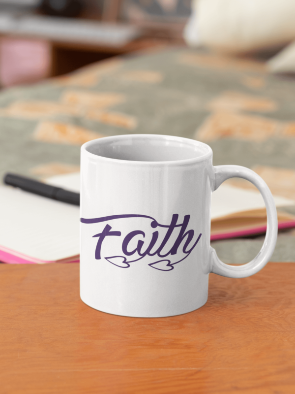 Faith' Inspirational Cancer Mug - Cornish Custom Creations