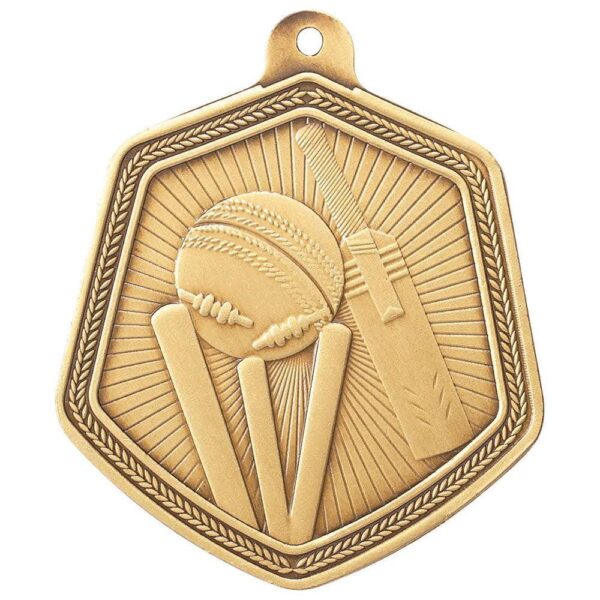 Falcon Cricket Medal Gold - Cornish Custom Creations