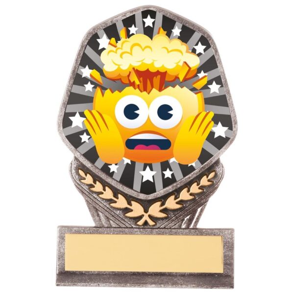 Falcon Emoji Head Blown Award - Engrave Express