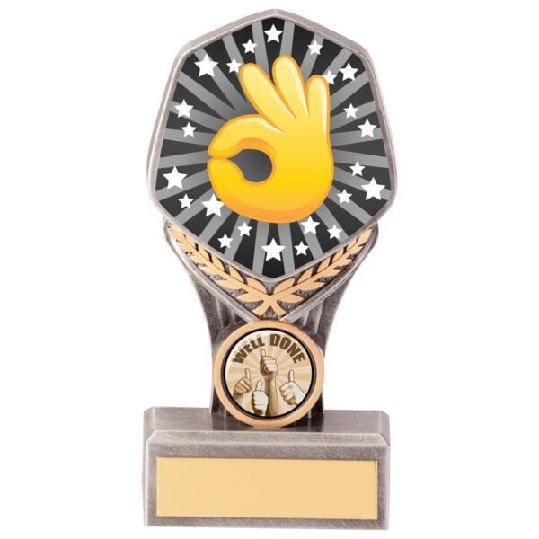 Falcon Emoji OK Hand Award - Engrave Express