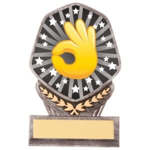 Falcon Emoji OK Hand Award - Engrave Express