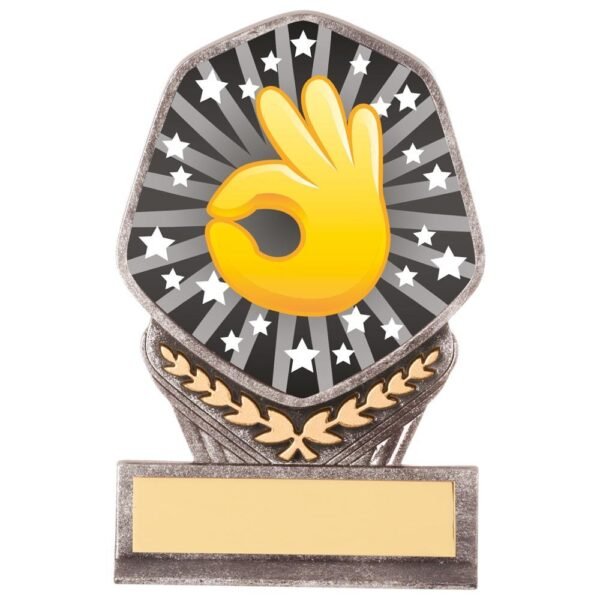 Falcon Emoji OK Hand Award - Engrave Express