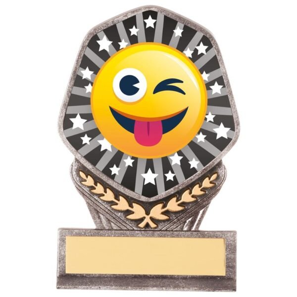 Falcon Emoji Tongue Out Award - Engrave Express