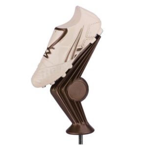 Falcon Football Boot Plastic Figure Cream & Bronze - Cornish Custom Creations