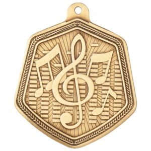 Falcon Music Medal Gold - Cornish Custom Creations