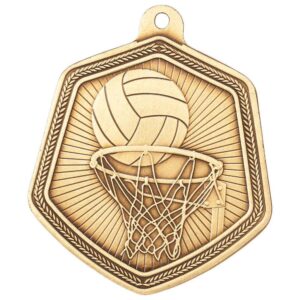 Falcon Netball Medal Gold - Cornish Custom Creations