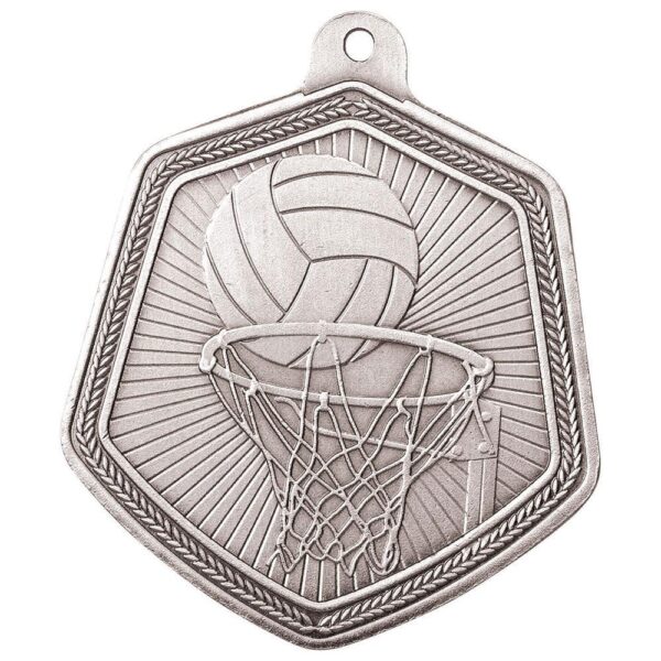 Falcon Netball Medal Silver - Cornish Custom Creations