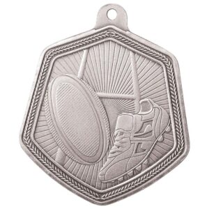 Falcon Rugby Medal Silver - Cornish Custom Creations