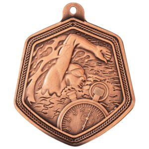 Falcon Swimming Medal Bronze - Cornish Custom Creations