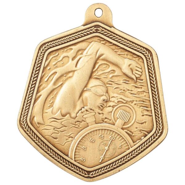 Falcon Swimming Medal Gold - Cornish Custom Creations