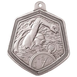 Falcon Swimming Medal Silver - Cornish Custom Creations