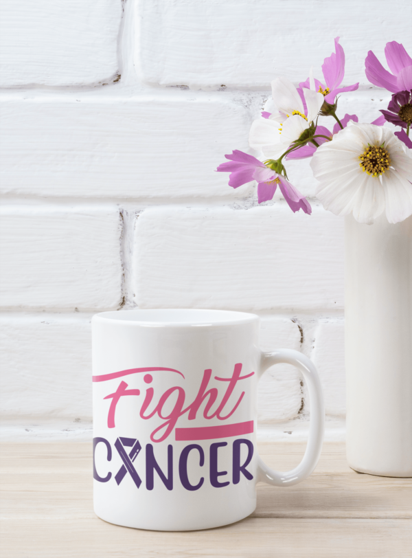 Fight Cancer' Inspirational Warrior Mug - Cornish Custom Creations