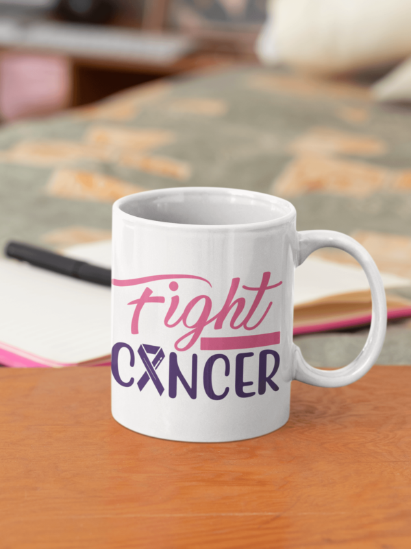 Fight Cancer' Inspirational Warrior Mug - Cornish Custom Creations