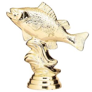 Fishing Fish Perch Plastic Figure Gold - Cornish Custom Creations