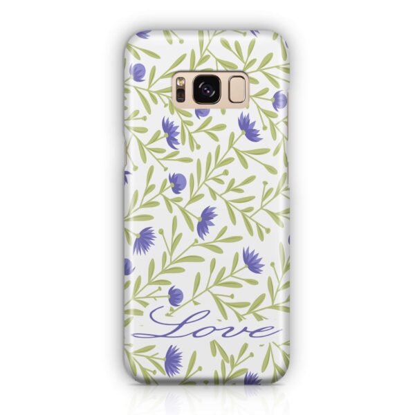 Floral Design with Name - Galaxy 3D Custom Phone Case - Cornish Custom Creations