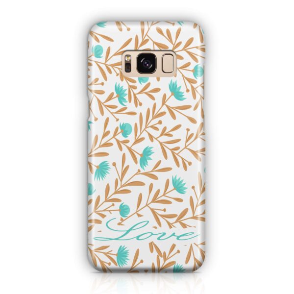 Floral Design with Name - Galaxy 3D Custom Phone Case - Cornish Custom Creations