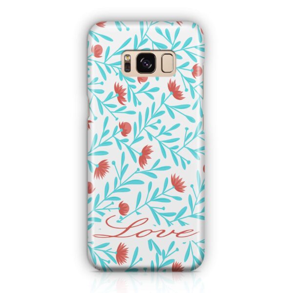 Floral Design with Name - Galaxy 3D Custom Phone Case - Cornish Custom Creations