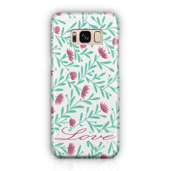 Floral Design with Name - Galaxy 3D Custom Phone Case - Cornish Custom Creations