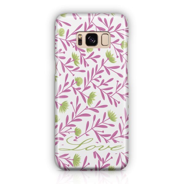 Floral Design with Name - Galaxy 3D Custom Phone Case - Cornish Custom Creations