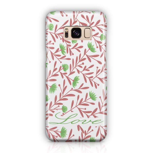 Floral Design with Name - Galaxy 3D Custom Phone Case - Cornish Custom Creations