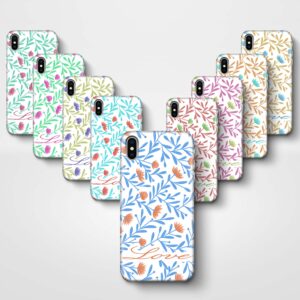 Floral Design with Name - iPhone 3D Custom Phone Case - Cornish Custom Creations