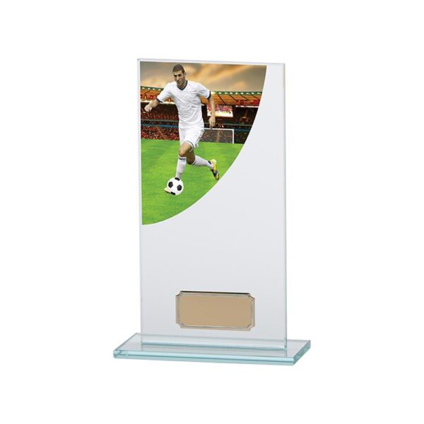 Football Player ColourCurve Jade Glass - Cornish Custom Creations