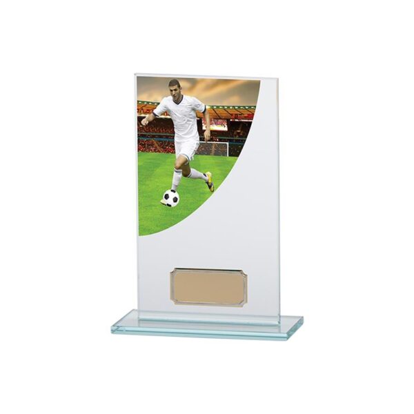 Football Player ColourCurve Jade Glass - Cornish Custom Creations