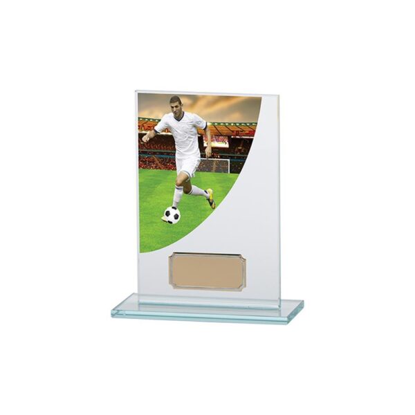 Football Player ColourCurve Jade Glass - Cornish Custom Creations