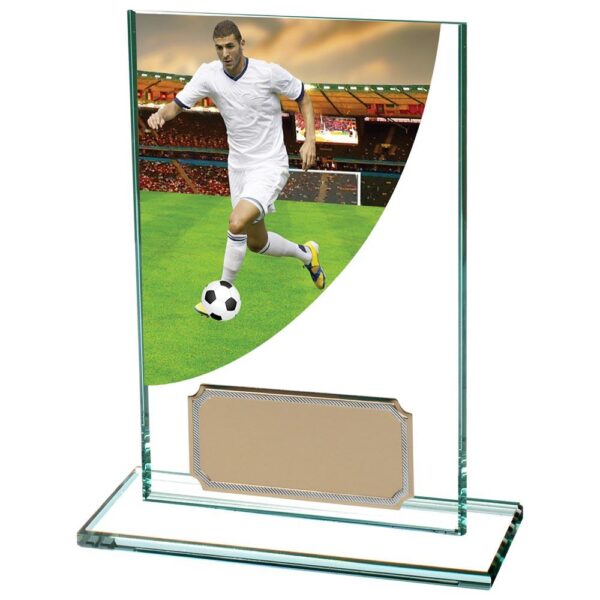 Football Player ColourCurve Jade Glass - Cornish Custom Creations