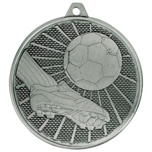 Formation Football Iron Medal Antique Silver - Cornish Custom Creations