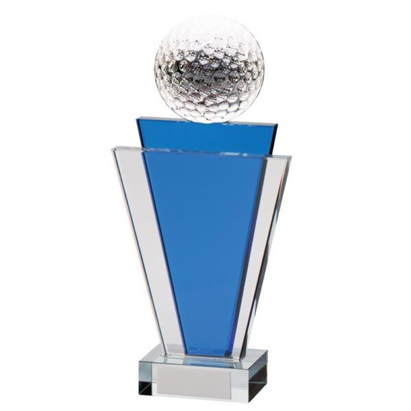 Gauntlet Golf Crystal Award - Cornish Custom Creations