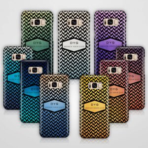 Geometric Hollow Design With Text - Galaxy 3D Custom Phone Case - Cornish Custom Creations