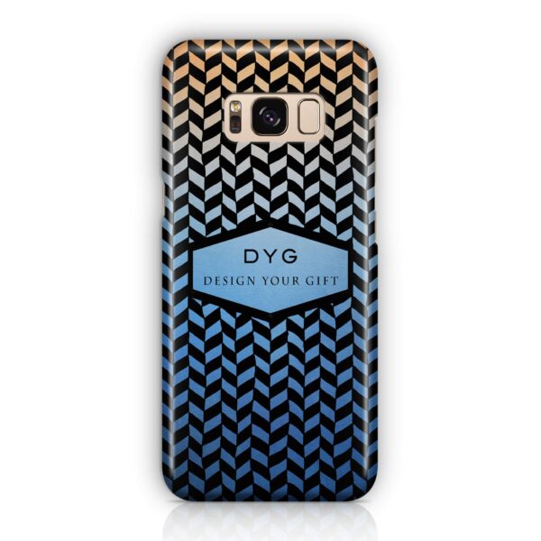 Geometric Hollow Design With Text - Galaxy 3D Custom Phone Case - Cornish Custom Creations