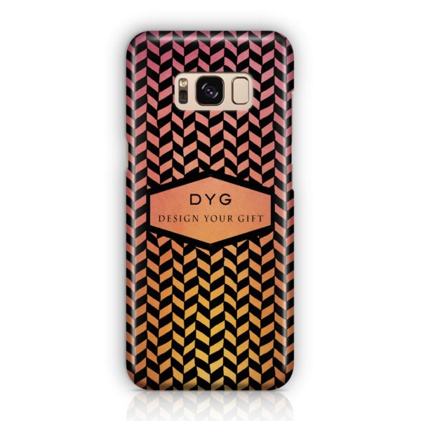Geometric Hollow Design With Text - Galaxy 3D Custom Phone Case - Cornish Custom Creations