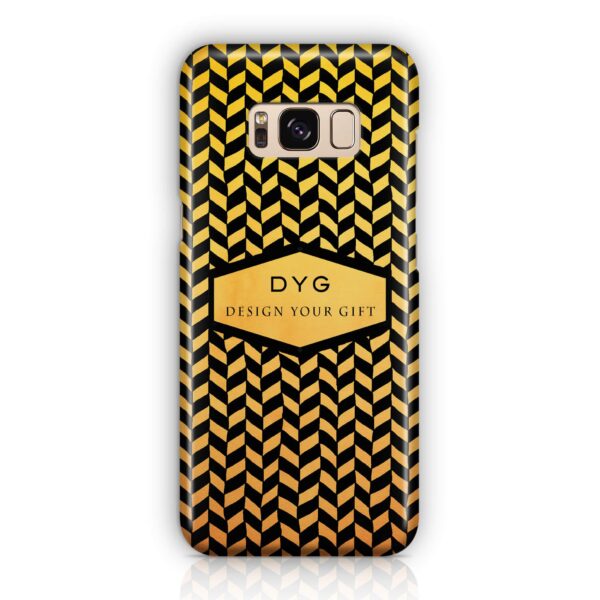 Geometric Hollow Design With Text - Galaxy 3D Custom Phone Case - Cornish Custom Creations
