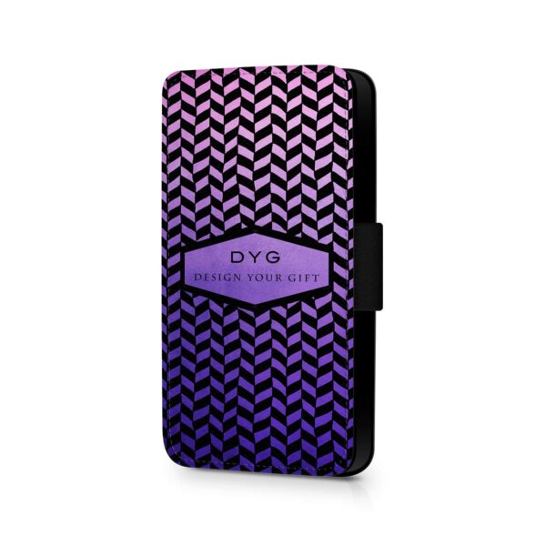 Geometric Hollow With Text | iPhone Wallet Case - Cornish Custom Creations