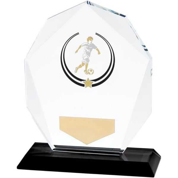 Glacier Football Glass Award - Cornish Custom Creations