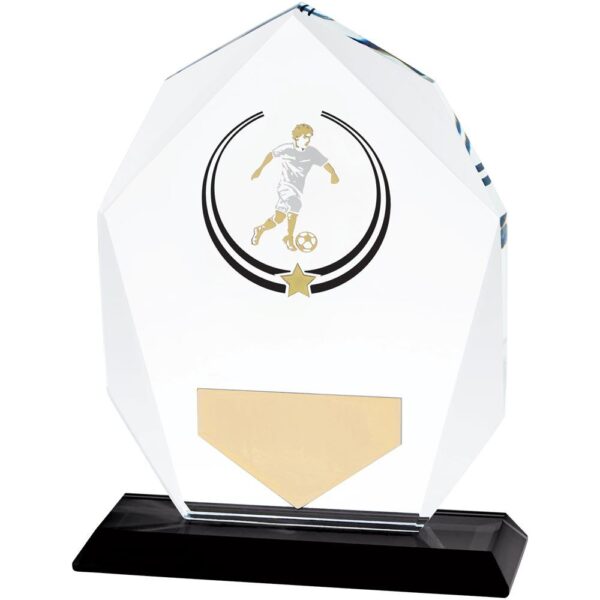 Glacier Football Glass Award - Cornish Custom Creations