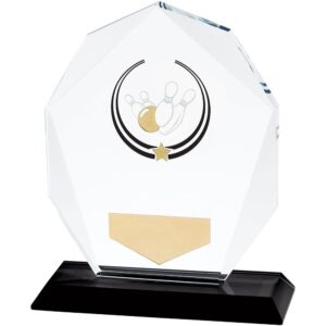 Glacier Ten Pin Glass Award - Engrave Express