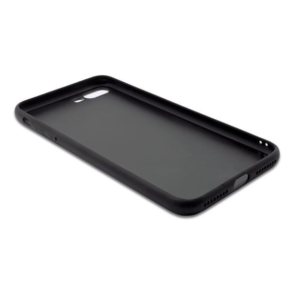 Glossy Geometric Pattern with Initials - iPhone Glass Phone Case - Cornish Custom Creations