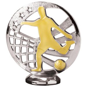 Gravity Football Plastic Holder Silver & Gold - Cornish Custom Creations