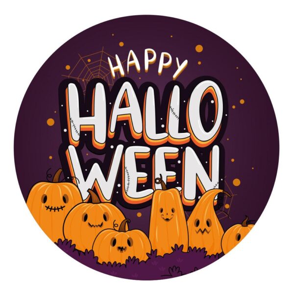 Halloween Medal Sticker Design E - Cornish Custom Creations