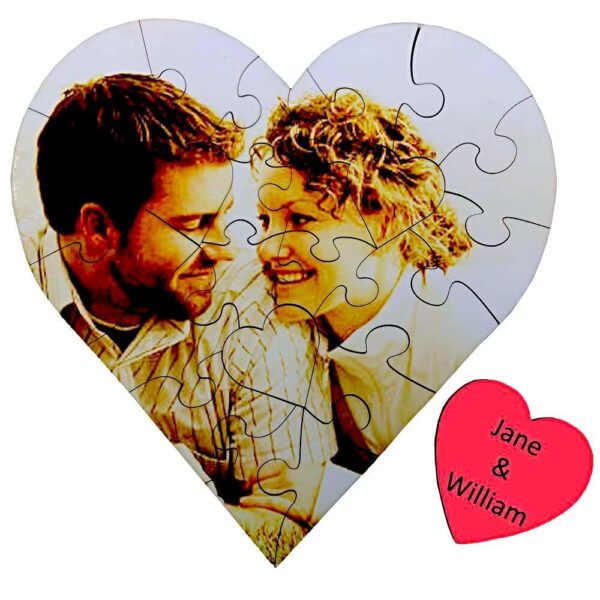Heart Photo Puzzle - Wooden Puzzle