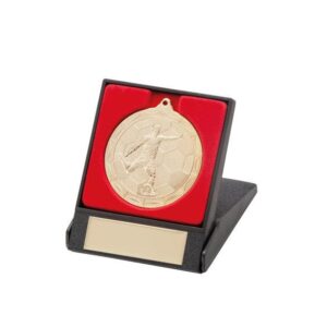 Impulse Football Medal & Box Gold - Cornish Custom Creations