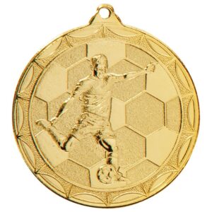 Impulse Football Medal Gold - Cornish Custom Creations