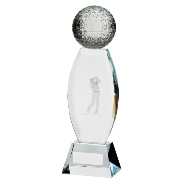 Infinity Golf Crystal Award - Cornish Custom Creations