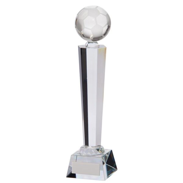 Interceptor Football Crystal Award - Cornish Custom Creations