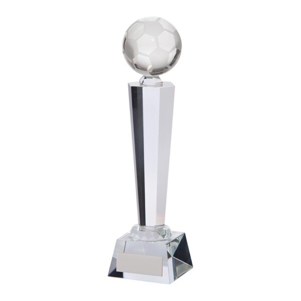 Interceptor Football Crystal Award - Cornish Custom Creations