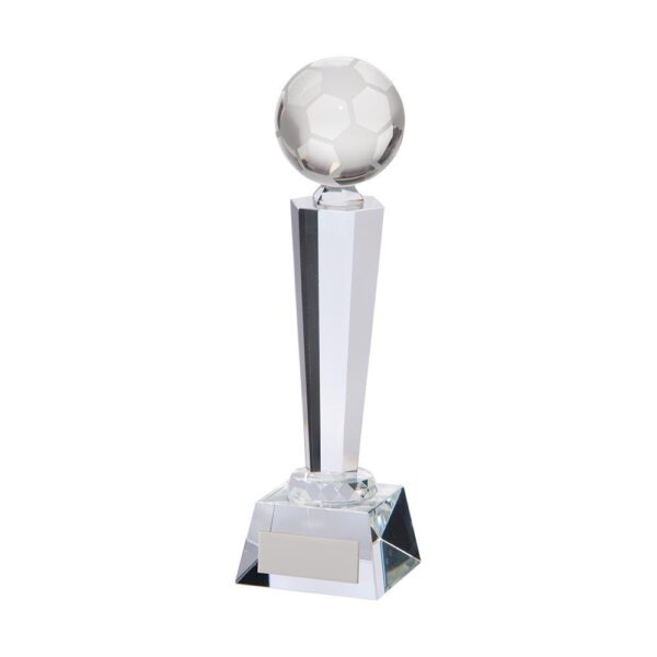 Interceptor Football Crystal Award - Cornish Custom Creations